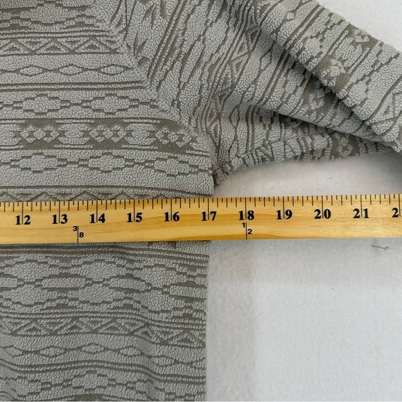 Eddie Bauer Quarter Zip Patterned Pullover Sweater Womans Size S Gray - Picture 9 of 12